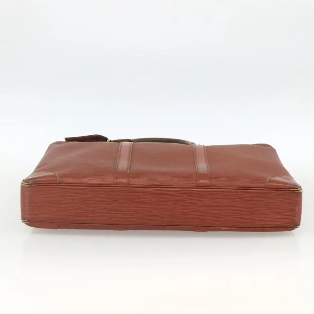 Louis Vuitton Epi Porte Documents Voyage Business Bag Brown